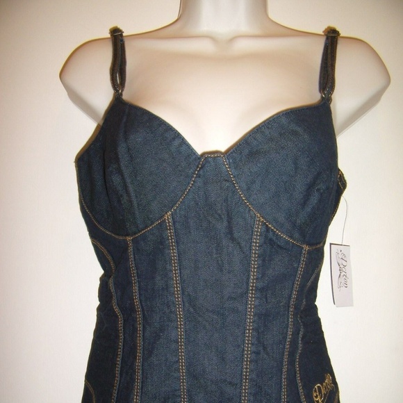 Rare Beyonce Bustier Corset Spaghetti Straps Dress - Picture 2 of 14